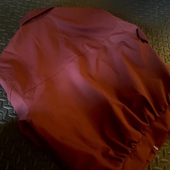Burgundy Bomber / Coaches Jacket szM - Picture 3 of 3